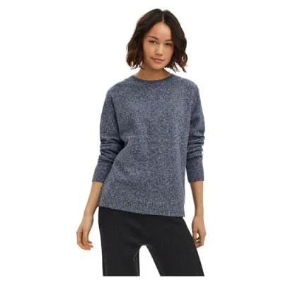 Immagine di Vero Moda Vmdoffy LS Camicetta O Collo Ga Noos Pullover, Blazer Navy/Dettaglio:Melange, XS Donna