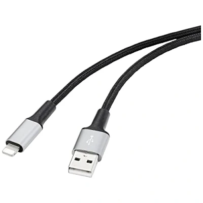 Immagine di Renkforce USB, Apple Lightning cavo [1x Spina a USB 2.0 1x Dock Apple] 2.00 m Rivestimento del in materiale riciclato, Schermatura