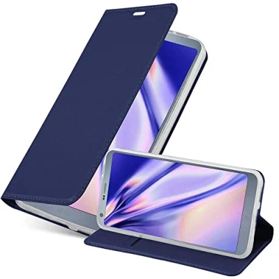Immagine di Cadorabo Custodia Libro per LG G6 in Classy Blu Scuro con Vani di Carte, Funzione Stand e Chiusura Magnetica Portafoglio Cover Case Wallet Book Etui Protezione