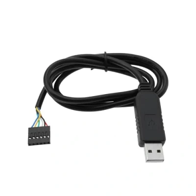 Immagine di YINETTECH Adattatore Seriale Da USB A TTL Cavo UART 5 V Dati Chip FT232RL Connettore Presa 6 Pin Compatibile Con Windows XP 10 8 7 Linux MAC (1M Nero)