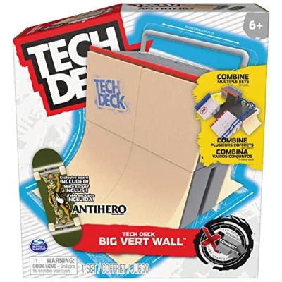 Immagine di Tech Deck, Rampa e Set di Gioco con Modelli Vari Tecnologia X Connect, Personalizzabile modulabile, Mini Skate Esclusivo, per Bambini dai 6 Anni in su, Modelli/Colori Assortiti
