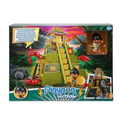 Immagine di Pinypon Action Trappole nella Piramide, con Trappole, Accessori, un Tesoro e 2 Personaggi: Esploratrice Ragno, per Bambini Bambine dai 4 Anni, 700017053