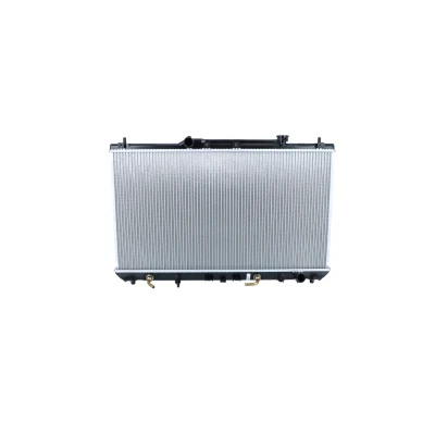 Immagine di NRF 53374 Radiatore motore Alluminio 728 400 16 con parti annesse Alette di raffreddamento saldate