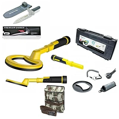 Immagine di Maxxistore Nokta Makro Pulsedive Giallo Scuba tector e Pinpointer + Premium Digger Sacca