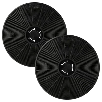 Immagine di vhbw 2x filtro a carboni attivi compatibile con Klarstein Eleonora 10035380, 10035381, 10035382 cappe aspiranti 16 cm