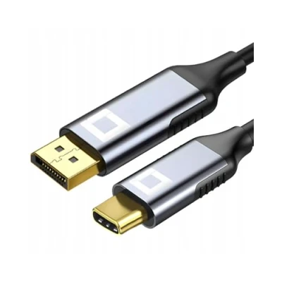 Immagine di CO2 Cavo USB C a DisplayPort 1.4, 2m, 8K/60Hz 4K/144Hz 2K/165Hz Full HD, Dynamic HDR, Compatibile con iPhone 16 Plus Pro Max Mac mini MacBook M4 iPad Air Galaxy S24