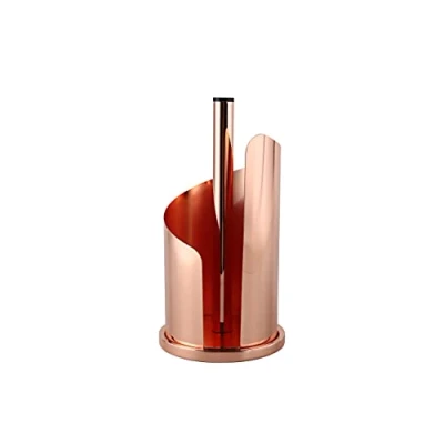 Immagine di ECHTWERK Portarotolo da cucina, per asciugamani di carta, in acciaio inox, facile strappare, usare, verticale, robusto, edizione rame, 15,5 x 33 cm