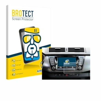 Immagine di brotect Pellicola Protettiva Vetro per Skoda Fabia 3 Combi Protezione Schermo [Durezza Estrema 9H, Chiaro]
