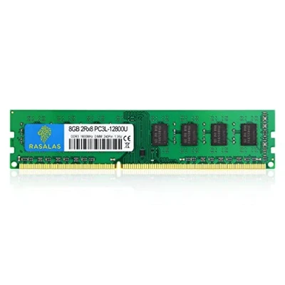 Immagine di Rasalas 8GB 2RX8 PC3L 12800U DDR3 1600Mhz DDR3L 12800 PC3 DIMM PC RAM Desktop 240 Pin 1.35V UDIMM Memoria CL11 Unbuffered Non ECC