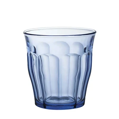 Immagine di DURALEX Drinkstuff Bicchieri Picardie, da 310 Ml, Confezione 4, Vetro Rinforzato, Temprato, Colore: Blu Marittimo