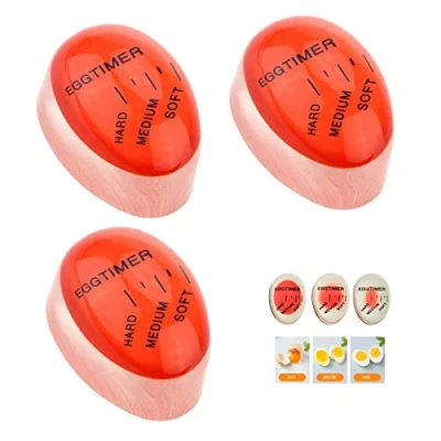 Immagine di Timer per Uova Sode Rosso 3 Pcs Egg Che Cambia Colore