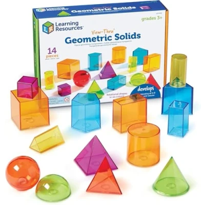 Immagine di risorse di apprendimento View Thru Solidi Geometrici