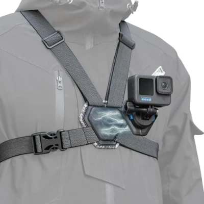 Immagine di SUREWO Pettorina regolabile a sgancio rapido magnetico compatibile con GoPro Hero 13/12/11/10/9/8/7/6/5 nero, DJI Osmo Action 5 Pro/4/3/2, Insta 360 ONE R e altri