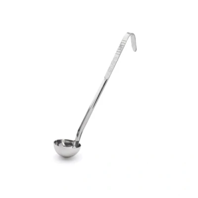 Immagine di De Buyer Ultra Resistente Mestolo in Acciaio Inox, Lunghezza cm 33.5, 3130.06, plásticopoliuretano, Argento, Diametro 6