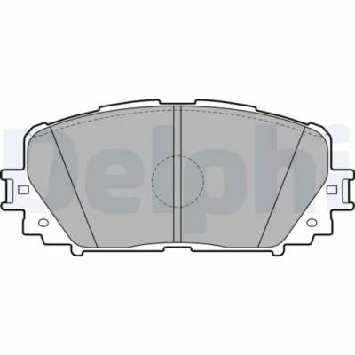 Immagine di DELPHI LP2123 Kit pastiglie freno Non predisposto per contatto segnalazione usura senza lamierino anticigolío accessori