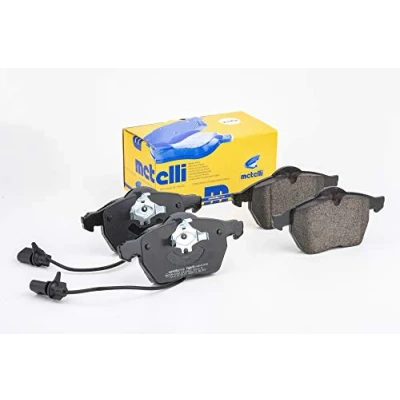 Immagine di metelligroup 22 0314 0 Pastiglie Freno Anteriori E Posteriori, Made in Italy, Pezzo di Ricambio per Auto/Automobile, Kit da 4 Pezzi, Certificate ECE R90, Prive Rame