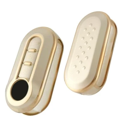 Immagine di Baisirui Custodia per Chiave Auto compatibile con Fiat 500 Brava Bravo Grande Doblo Ducato Panda Punto TPU Cover Chiavi Accessori