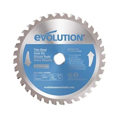 Immagine di Evolution Power Tools, lama di taglio in acciaio INOX, 180BLADETS