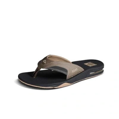 Immagine di REEF Fanning Infradito da uomo con apribottiglie, supporto per arco plantare, suola resistente, impermeabile, Fossile/Corvo, 43 EU