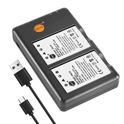 Immagine di DSTE 2PCS EN EL5 ENEL5 (1700mAh/3.7V) Batteria Caricatore Compatibile per Nikon Coolpix P510 P520 P530 P5100 P6000 S10 P3 P4 P80 P90 P100 P500
