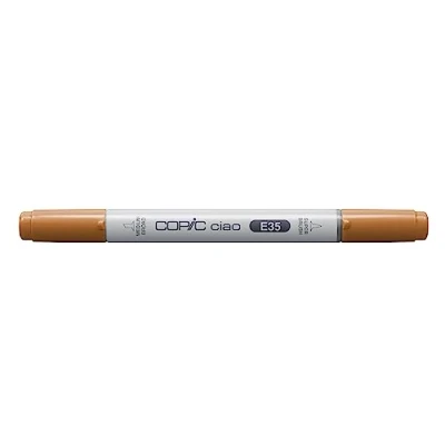 Immagine di Copic Ciao Pennarello Grafico con Doppia Punta, 11 g , Marrone (Chamois), 12 x 150 mm