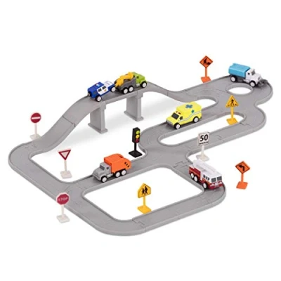 Immagine di Driven by Battat Pocket Set Sicurezza e Pulizia 57 Pezzi WH1078Z Circuito Veicoli, Multicolore