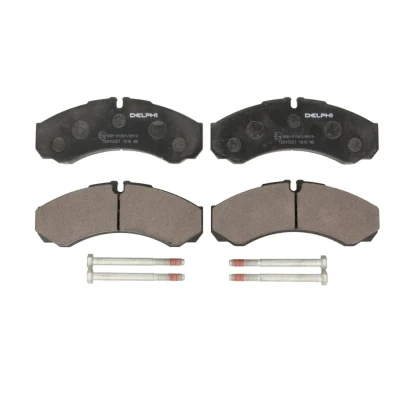 Immagine di DELPHI LP1616 Kit pastiglie freno Predisposto per contatto segnalazione usura con lamierino anticigolío accessori IVECO: DAILY 4