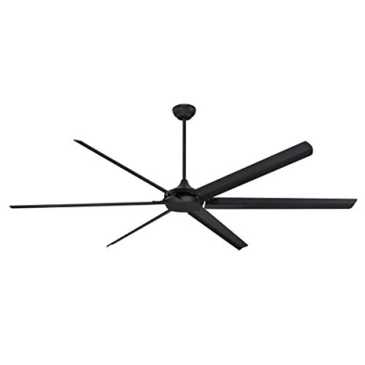 Immagine di Ventilatori da soffitto per interni in nero opaco 254 cm Westinghouse Lighting Widespan con telecomando e motore DC