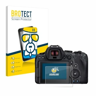 Immagine di brotect Pellicola Protettiva Vetro per Canon EOS R6 Mark II Protezione Schermo [Durezza Estrema 9H, Chiaro]