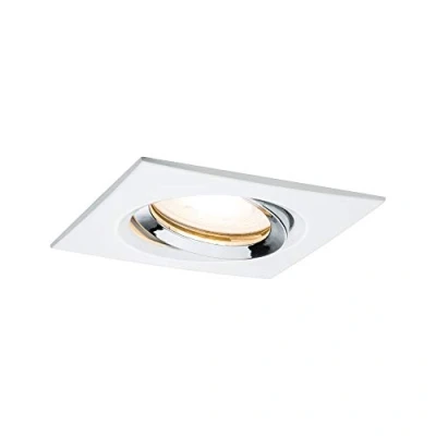 Immagine di Paulmann Nova Lampada da incasso per bagno Kit LED (monocolore) GU10 7 W IP65 Bianco opaco, Cromo