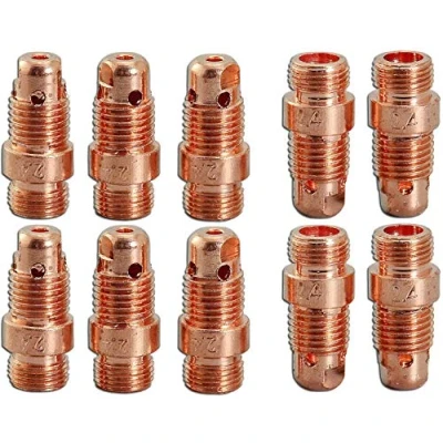 Immagine di RIVERWELD tig Tozzo Corpo da colletto 17cb20 2,4 mm Orifizio per Pta db sr wp 17 18 26 Torcia di saldatura 10pk