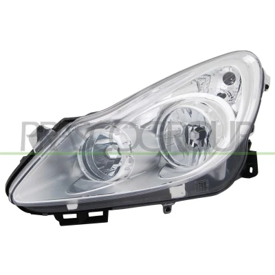 Immagine di PRASCO OP0344902 fari Sx H7, H1 cromo con motore regolazione assetto OPEL: Corsa D Hatchback