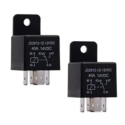 Immagine di Ehdis relè 5 Pin 12V Coil 40amp SPDT Modello No .: JD2912 1Z 12VDC 40A 14VDC, contattore Interruttore di accensione, Auto Interruttori e antipasti, 2 Pack