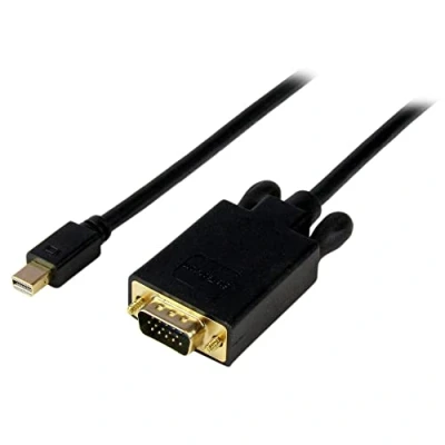 Immagine di StarTech.com Cavo adattatore Mini DisplayPort a VGA da 1,8 m, Convertitore attivo video mDP 1920x1200, Nero (MDP2VGAMM6B)