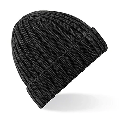 Immagine di Beechfield Berretto In Maglia a Costine Larghe Unisex (Taglia unica) (Nero)