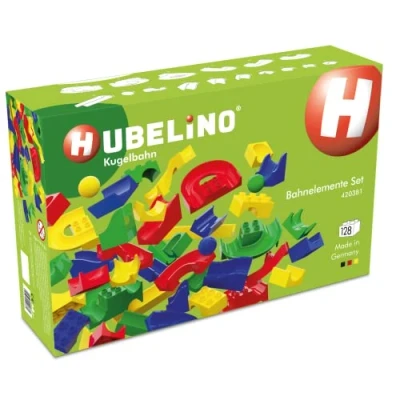 Immagine di Hubelino 420381, pista per biglie, set di elementi la pista, a partire dai 4 anni (100% compatibile con Duplo), 128 pezzi (versione tedesca)