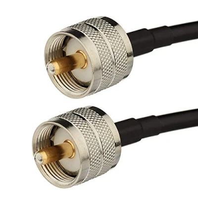 Immagine di Superbat Cavo PL259 UHF CB 150 cm Coassiale RG58 Maschio verso a Basso Perdita per Radio HAM e CB, Analizzatore di Antenne, Carico Fittizio, Misuratore SWR (1 Pezzo)