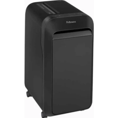 Immagine di Fellowes distruggi documenti a miniframmento LX220, 20 fogli, per piccolo ufficio, da 3 5 utenti, cestino 30 litri, distruggidocumenti con tecnologia Intellibar e Safesense, nero