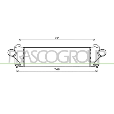 Immagine di PRASCO FT929N001 Intercooler IVECO: DAILY 6 Pritsche/Fahrgestell