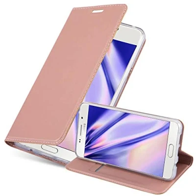 Immagine di Cadorabo Custodia Libro per Samsung Galaxy A3 2016 in CLASSY ORO ROSA con Vani di Carte, Funzione Stand e Chiusura Magnetica Portafoglio Cover Case Wallet Book Etui Protezione