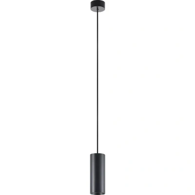 Immagine di Deko Light Lampada a sospensione CAN, nera, altezza 15 cm, Ø 6 metallo, GU10