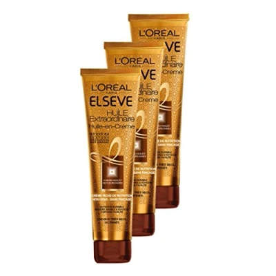 Immagine di Elsrave;ve L&#039;Oréal Paris Olio in crema nutriente senza risciacquo per capelli molto secchi e ricci, 150 ml