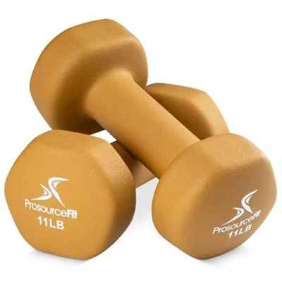 Immagine di ProsourceFit Neoprene Dumbbell Coated for Non Slip Grip, 11 lb