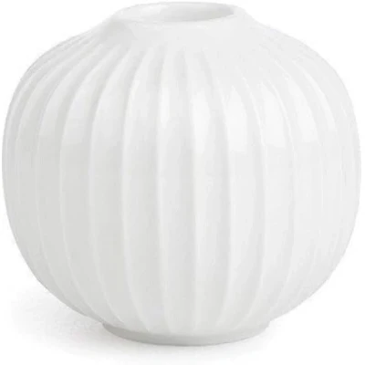 Immagine di Kähler Candeliere rotondo Ø8 cm Hammershøi design danese fatto a mano, bianco