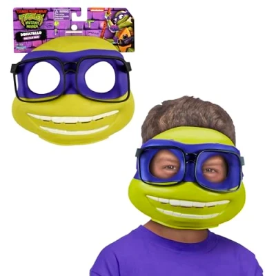 Immagine di Giochi Preziosi Maschera Donatello Tartarughe Ninja, Carnevale Con Elastico Per diventare la tua Tartaruga Preferita, Costume Da Bambini A Partire 4 Anni