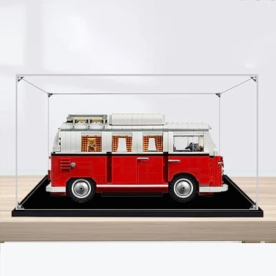 Immagine di Vetrina in acrilico per Lego Volkswagen T1 Camper Van Car 10220 Building Blocks Model Set, trasparente antipolvere (il modello non è incluso)(2mm)