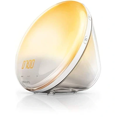 Immagine di Philips HF3519/01 Wake up Light (Funzione Alba Solare, Radio FM Digitale, Sveglia con Luce Diurna), Bianco