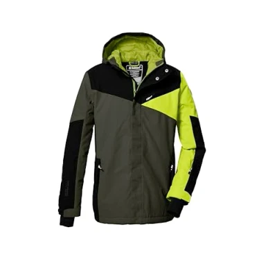 Immagine di killtec Bambini e ragazzi Giacca da sci/giacca funzionale con cappuccio paraneve KSW 387 BYS SKI JCKT, oliv, 164, 42077 000