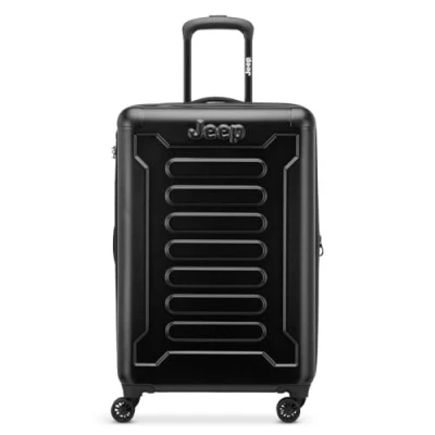 Immagine di JEEP Trolley MEDIO Espandibile DELSEY in collaborazione con comodo, pratico e capiente. Realizzato ABS/POLICARBONATO. Dispone di ampio taschino retato chiusura zip cing..