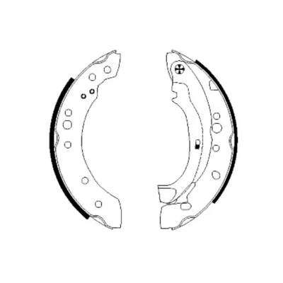 Immagine di TEXTAR 91059800 Ganasce freno 203,2 38 con leva a mano CITROËN: C3 I Hatchback, C2 II, PEUGEOT: 1007 Hatchback